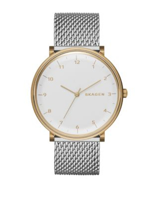 Skagen Denmark Mens Analog Hald Watch SKW6170 - SILVER/GOLD