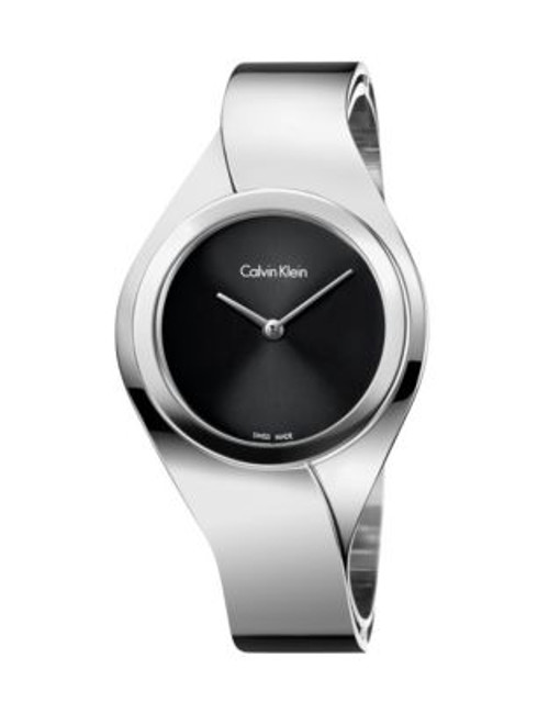 Calvin Klein Stainless Steel Black Senses Watch - BLACK