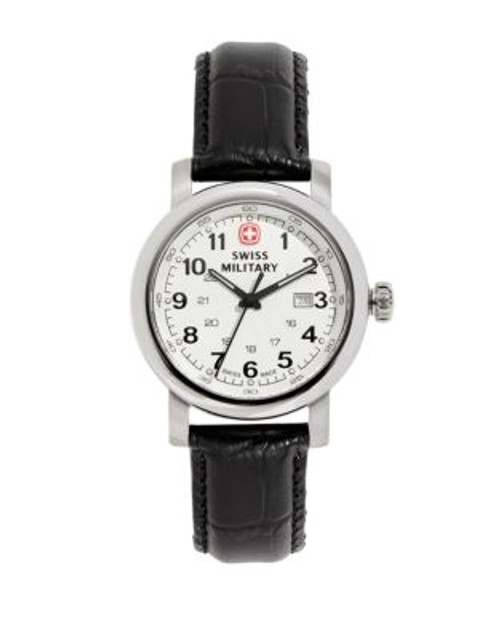 Swiss Military Urban Classic Leather Watch - BLACK