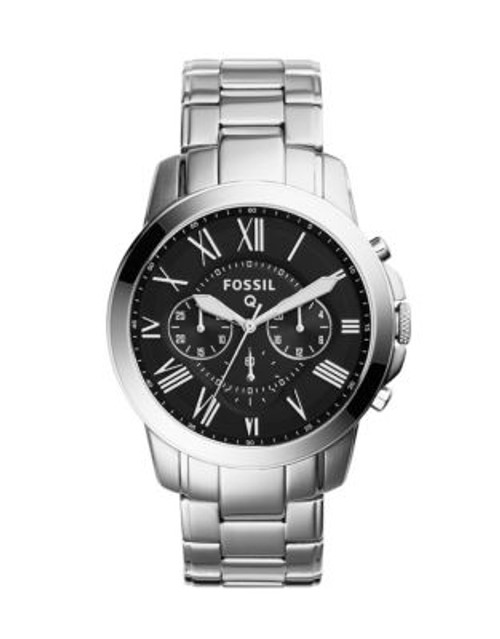 Fossil Q Grant Chronograph Stainless Steel Smart Watch - SILVER