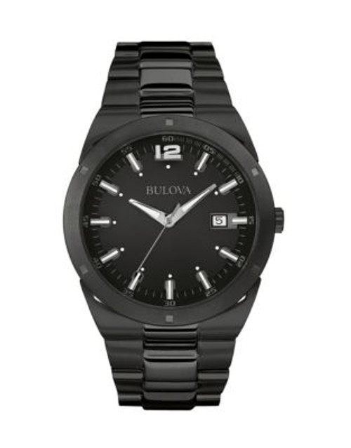 Bulova Mens Analog Classic Collection Watch 98B234 - BLACK