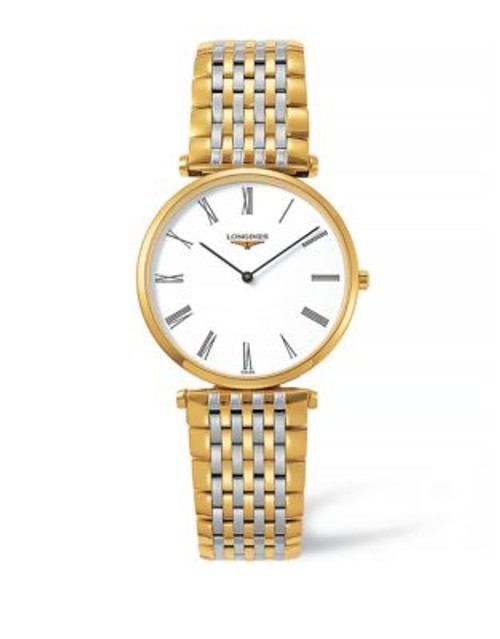 Longines Analog Stainless Steel Watch - TWO TONE