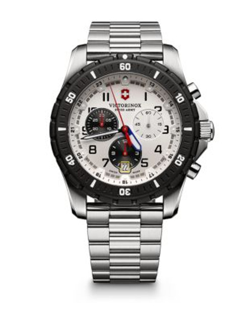 Victorinox Swiss Army Mens Maverick Sport Chronograph 241681 Watch - SILVER