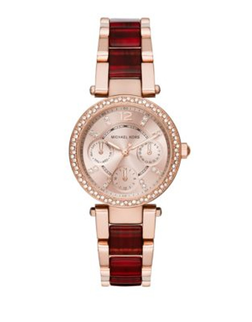 Michael Kors Mini Parker Pave Tortoise Watch - MULTI