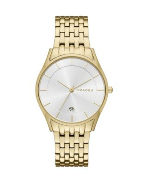 Skagen Denmark Holst Goldtone Stainless Steel Watch - GOLD