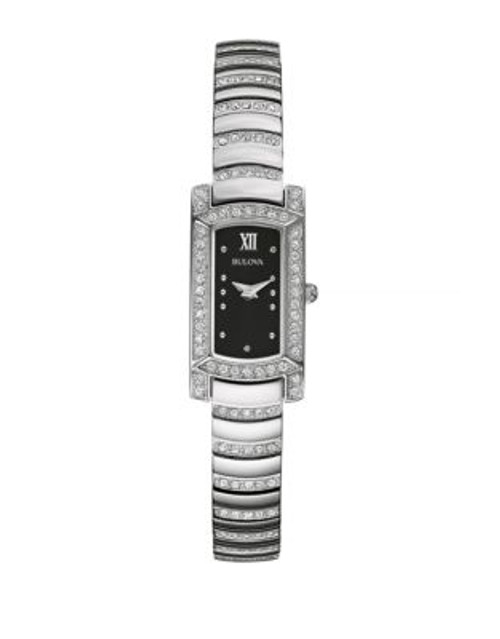 Bulova Crystal Cocktail Watch - SILVER