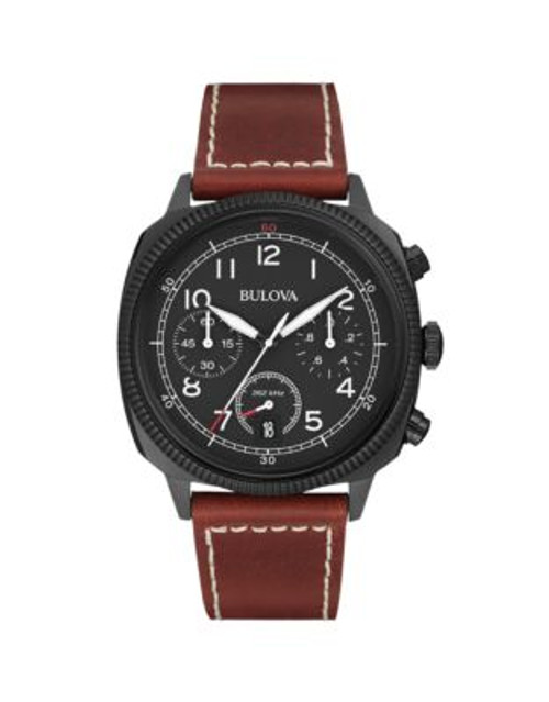 Bulova Mens Chronograph Military Collection Watch 98B245 - BROWN/WHISKEY