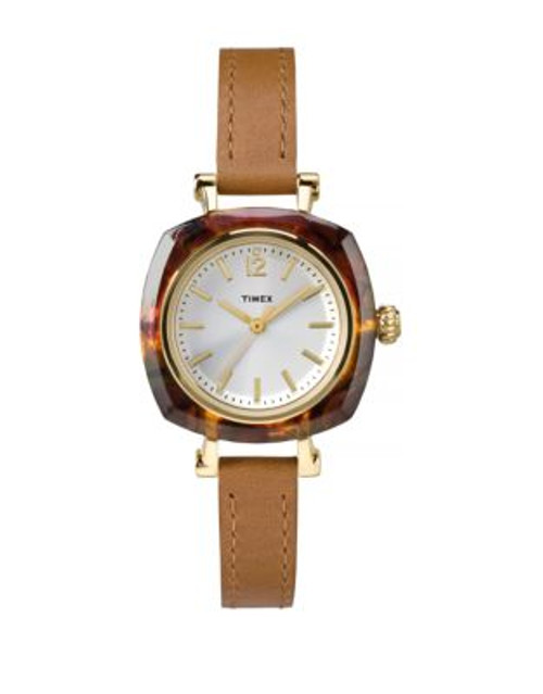 Timex Helena Tortoise-Look Analog Watch - BROWN