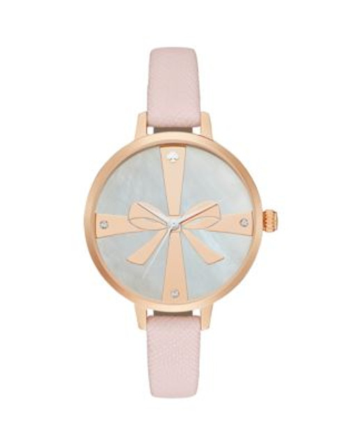 Kate Spade New York Metro Bow Dial Analog Watch - PINK