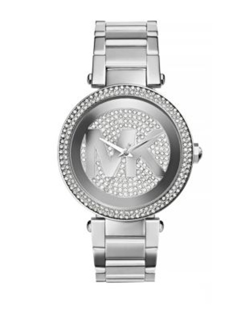 Michael Kors Stainless Steel Parker Watch with Pave Dial MK5925 - SILVER