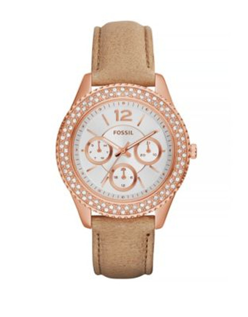 Fossil Stella Chronograph Stainless Steel Watch - BEIGE