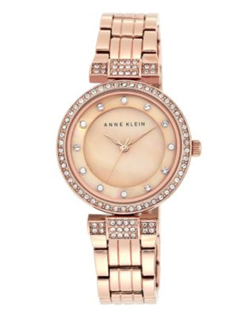 Anne Klein Womens Standard Crystals AK-1852RMRG - ROSE GOLD