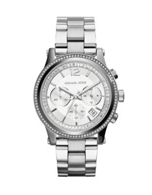 Michael Kors Heidi Stainless Steel Chronograph Watch - SILVER