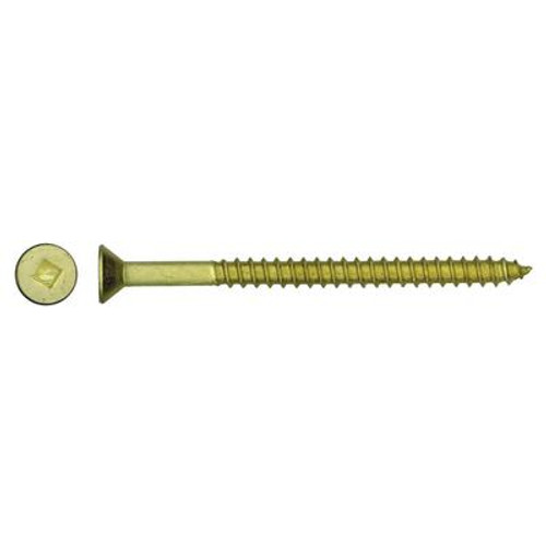 6x1 Flat Hd Socket Brass Wood Screw