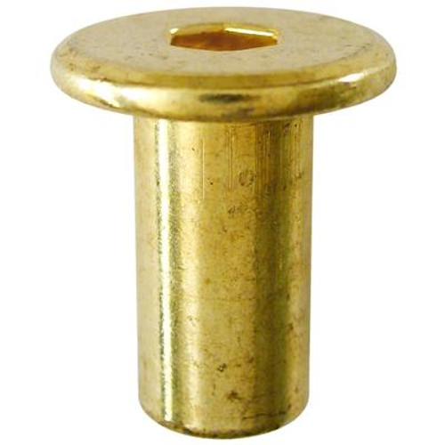 1/4X17Mm Connector Cap Nut Brass