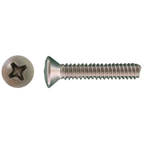 1/420X1-1/2 Ss Oval Phillips Mach Screw