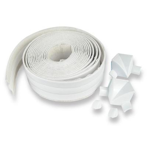 Tub Surround 1 1/2 Inch X 11 Feet (3.81 Cm X 3.35 M) White