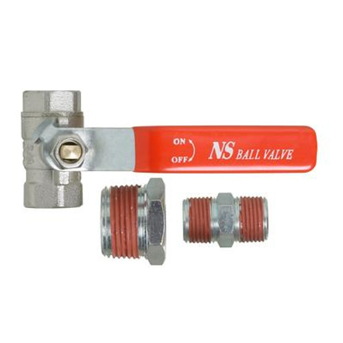Valve Ball Inline 3/8 Npt With Fittings