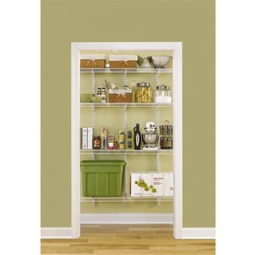Rubbermaid White Wire Adjustable Pantry Kit