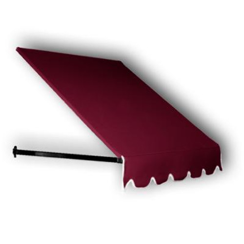 5 Feet Winnipeg (44 Inch H X 36 Inch D) Window / Entry Awning Burgundy