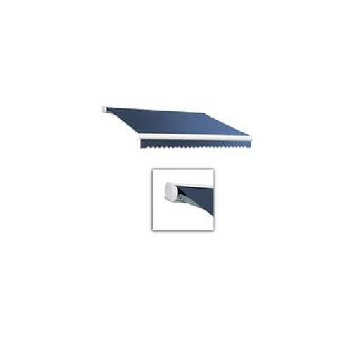 14 Feet VICTORIA  Manual Retractable Luxury Cassette Awning (10 Feet Projection) - Dusty Blue