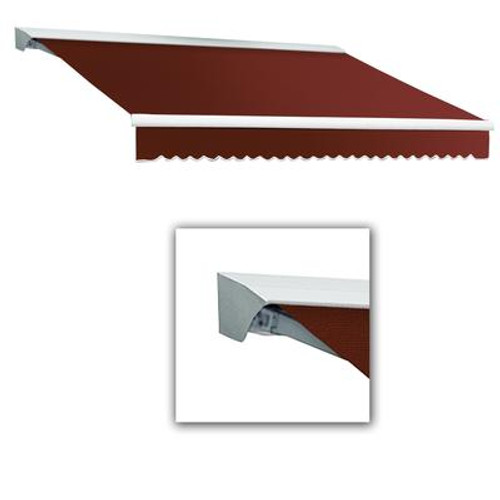 18 ft. DESTIN (10 ft. Projection) Manual Retractable Awning with Hood - Terra Cotta