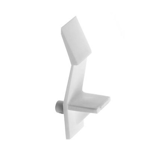 Shelf support locking plastic 5mm - white