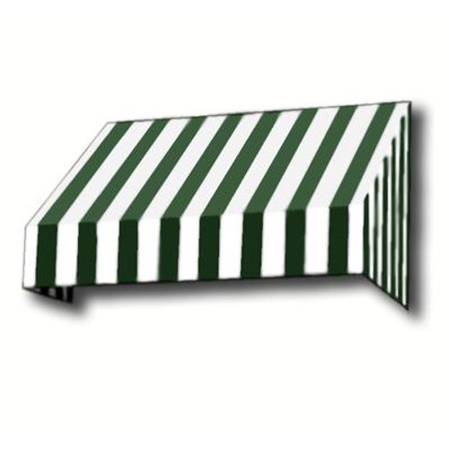 3 Feet Toronto (44 Inch H X 36 Inch D) Window / Entry Awning Forest / White Stripe