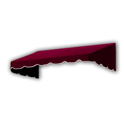 6 Feet Ottawa (18 Inch H X 36 Inch D) Low Eaves / Window / Entry Awning Burgundy