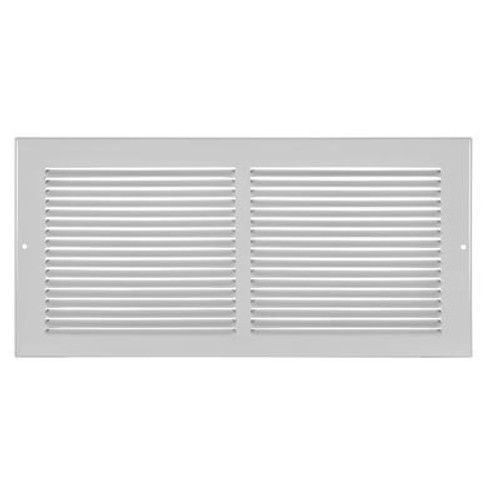 14  x 6  Baseboard Return Air Grille - White