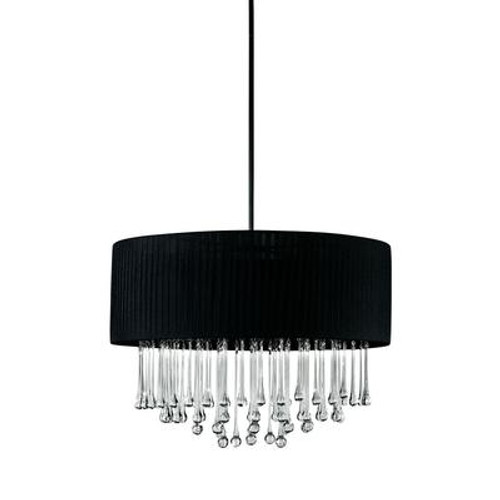 Penchant Collection 6-Light Black Round Large Pendant