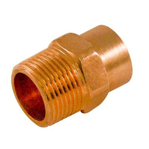 Fitting Copper Male Adapter 1/2 Inch x 1 Inch Copper To Male