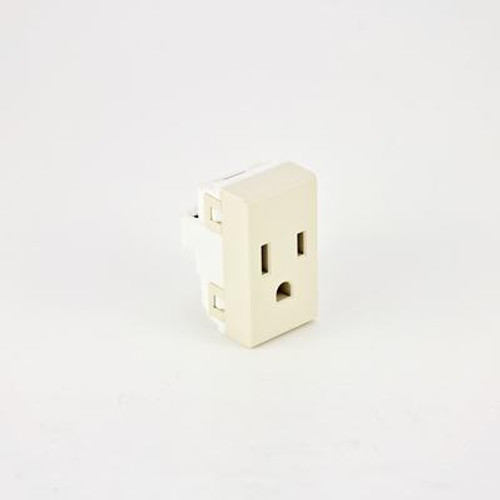 Modular Electrical Switch Plate Kit- Standard Receptacle - Ivory