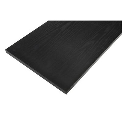 12 Inch X 36 Inch Black Essentials Shelf