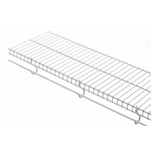 12 Inch X 8ft White Free Slide Shelf