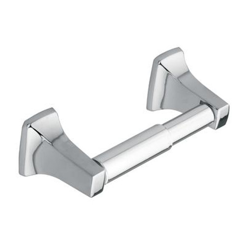 Contemporary Chrome Paper Holder with Chrome Roller