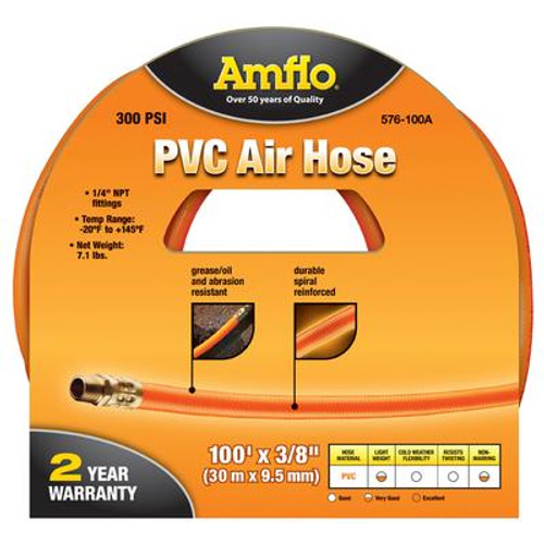 PVC Air Hose - 3/8 Inch x 100 Feet
