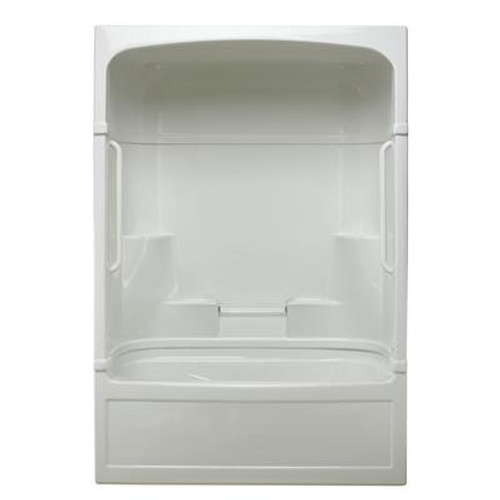 Victoria 3-piece Jet Air Tub and Shower Free Living Series - Light-Left Hand