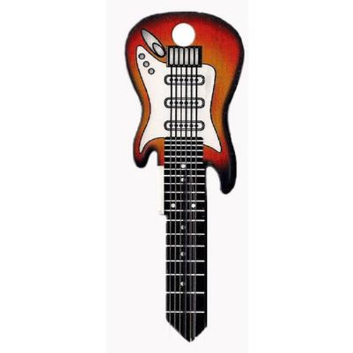 KW1 - Electric Guitar House Key- Sunburst