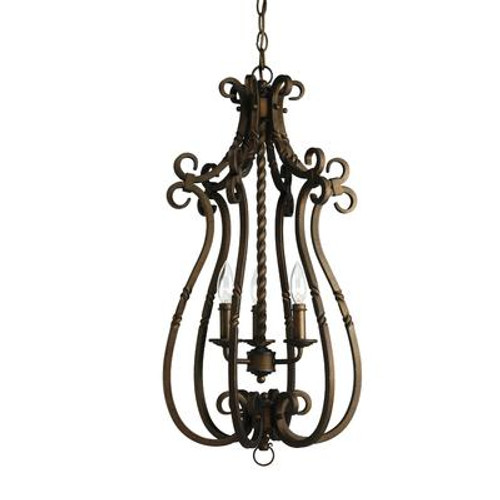 Santiago Collection Roasted Java 3-light Foyer Pendant