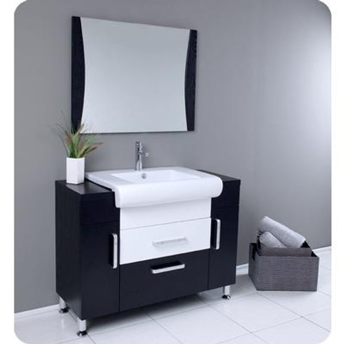 Vita Modern Bathroom Vanity With Wenge Wood Finish