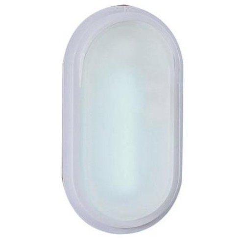 Adria Outdoor Wall Light White Glass with Frosted Glass
