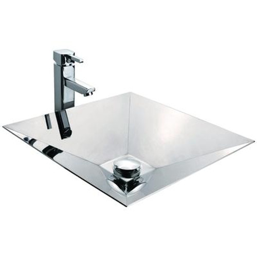 Mirror Polished Pyramid-Shaped Basin