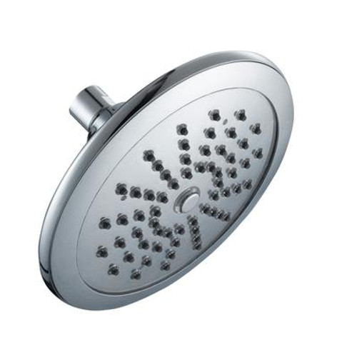 Water Powered Led Lighted Showerhead Single Function  In Chrome