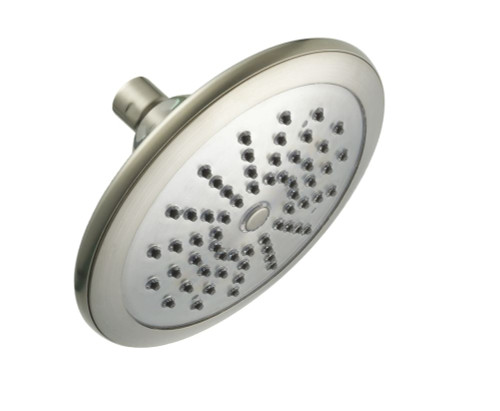 Water Powered Led Lighted Showerhead Single Functioning Brushed Nickel