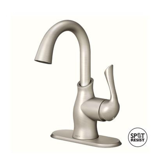 Boutique 1 Handle Bathroom Faucet - Spot Resist Brushed Nickel Finish