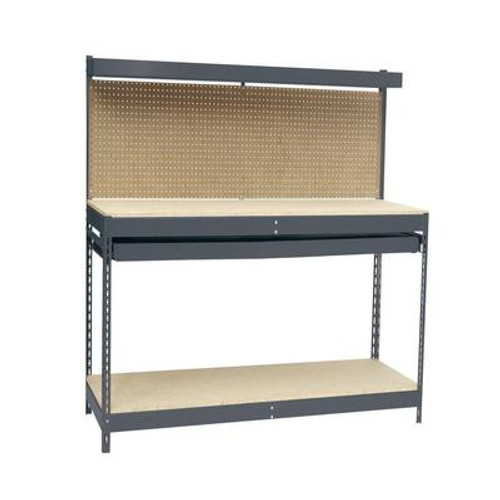 4 Ft. 48 in. W x 24 in. D x 60 in. H Heavy Duty Workbench with Single-Drawer