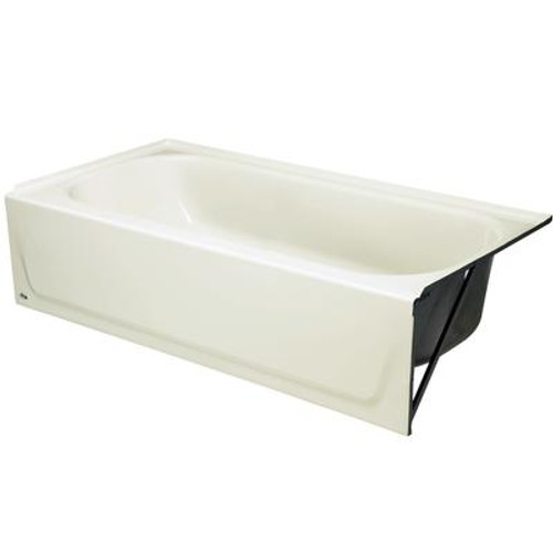 Mapleleaf 5 Feet Right Hand Drain Raised Outlet Bath Tub in White