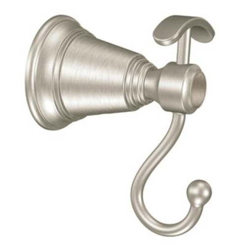 Brushed Nickel Rothbury Double Robe Hook