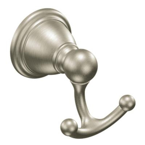 Brushed Nickel Brantford Double Robe Hook